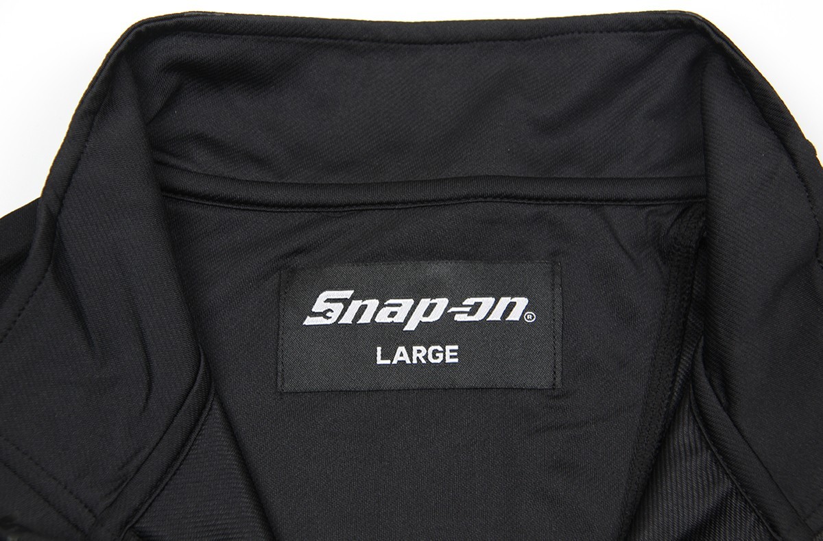 Snap-on Mens Large Black Quarter Zip Performance Long Sleeve Athletic Fit Size L gallery