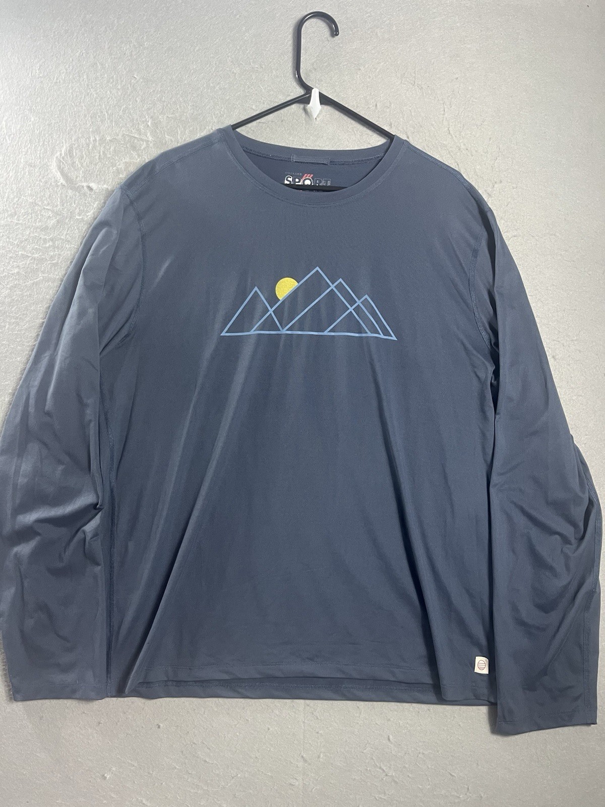 Marine Layer Weekend Sport Long Sleeve Crew Neck Shirt, Men’s Large Performance gallery