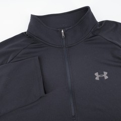Under Armour HeatGear Quarter Zip Pullover Perfromance Shirt Black Mens XL