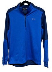 Under Armour Storm 2 Loose Pull Over Half Zip Repels Water Blue Men’s Size Small