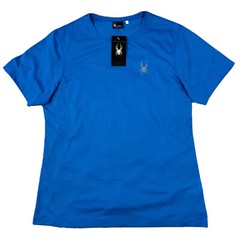 Spyder Mesh Ventilated Men’s T Shirt Gym Running Light Blue L NWT
