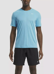 Reebok Men Training Tech T-Shirt Bold Cyan Size M