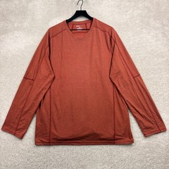 Swiss+Tech Shirt Mens Size XL Orange Long Sleeve Performance Running