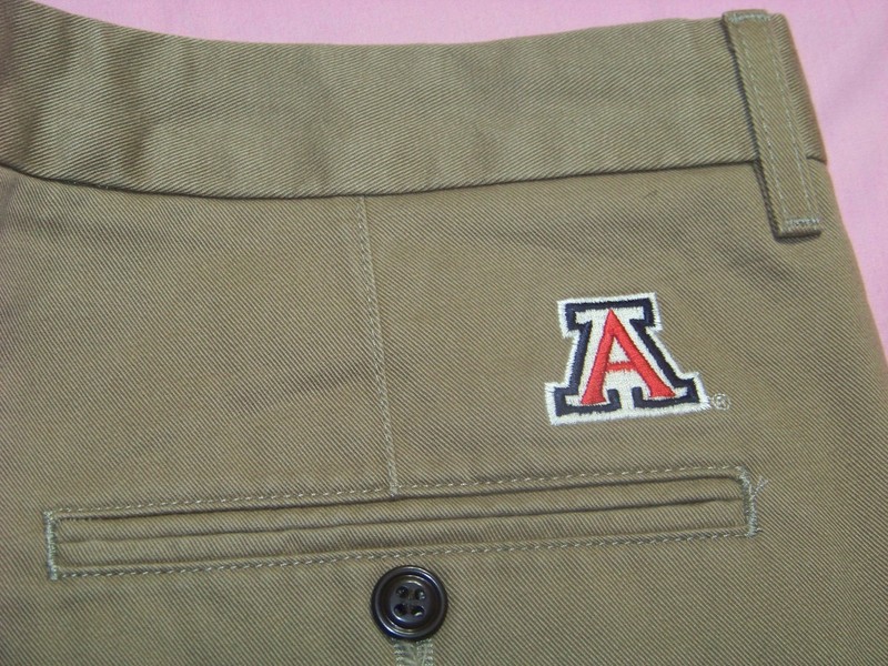 Dockers Game Day Men's Straight Fit Flat Front Arizona Wildcats Shorts NWT Sz 38 gallery