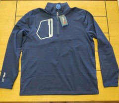 RLX Ralph Lauren 1/4 Zip Men’s Large Wicking Golf Performance Navy Pullover