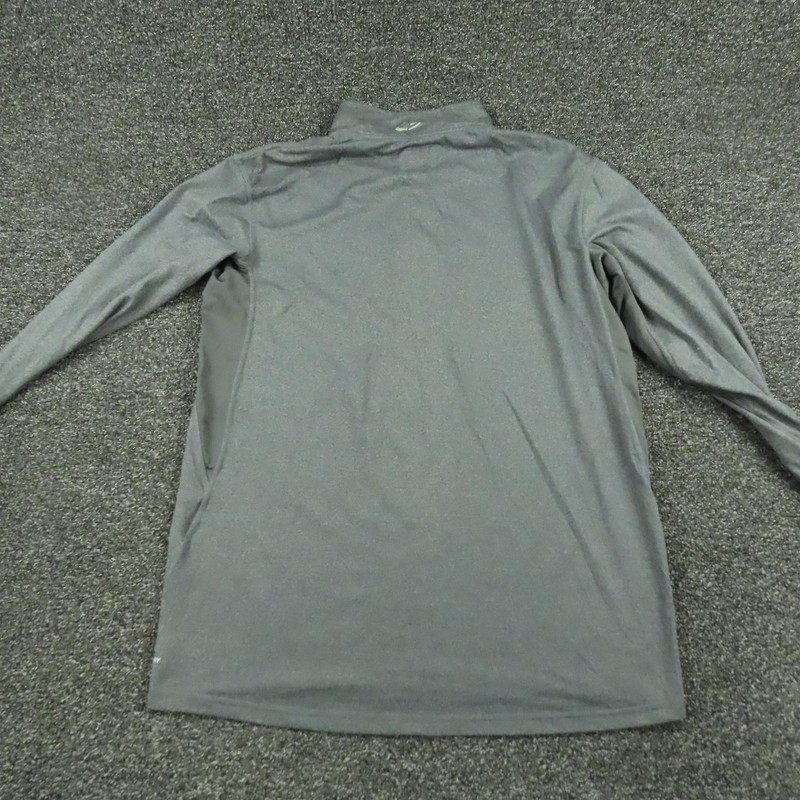 Champion Pullover Mens Medium Gray Duo Dry Quarter Zip Athletic Top Breathable gallery