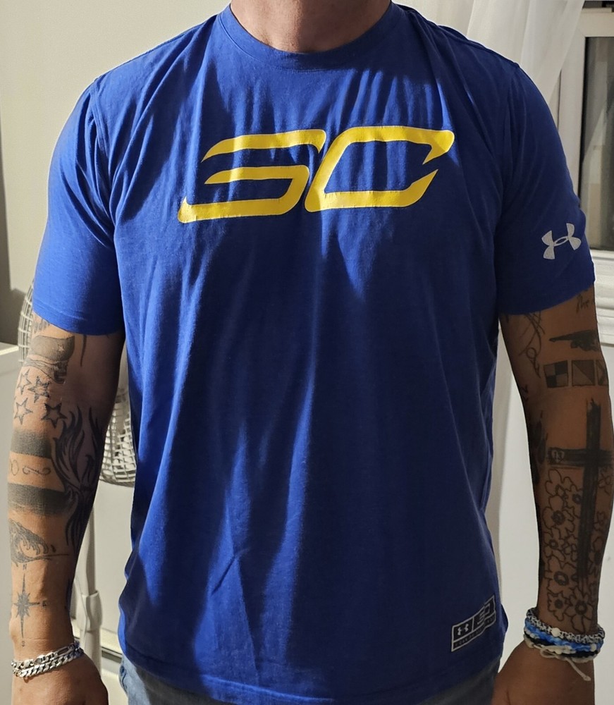 Under Armour UA Curry MVP SC30 Size XL TEE Shirt GS Warriors
