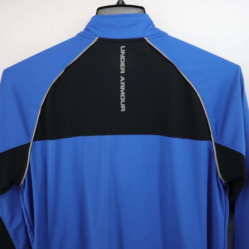 Under Armour All Season 1/4 Zip Pullover Men Medium Blue Long Sleeve Lightweight gallery
