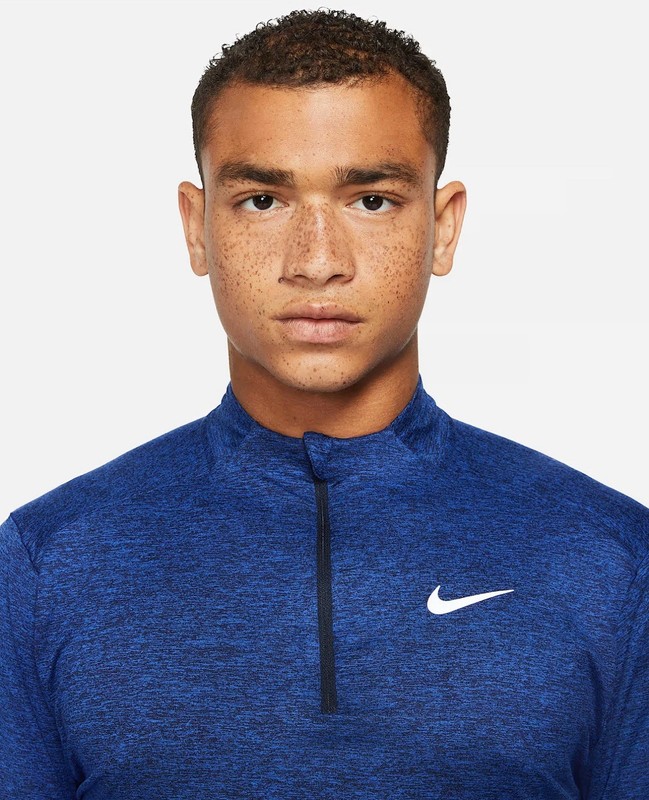NEW Nike Dri-FIT Element Running Long Sleeve Top MEDIUM w/ Zip Swoosh DD4756-451 gallery