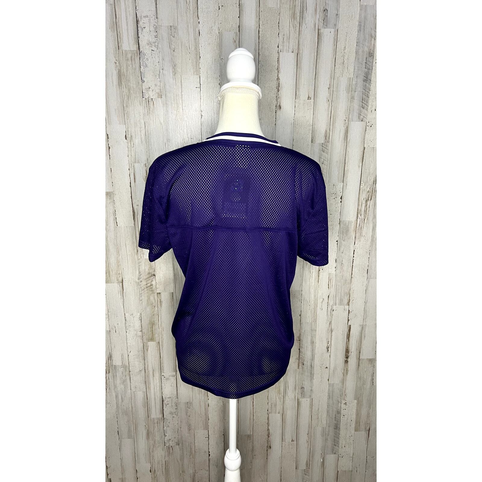 NWT Kansas State Wildcats Men's Purple Mesh Jersey T-Shirt Size XL Short Sleeve gallery