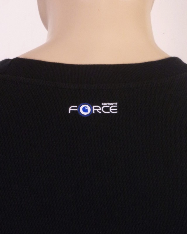EUC Carhartt Force Solid Black Thermal Pullover Shirt Base Layer SZ S gallery