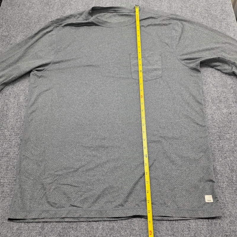 VUORI Men’s Gray Long Sleeve Tradewind Performance T-Shirt Athleisure - XL gallery