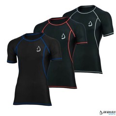 Deckra Mens Compression Base Layer Shirts Half Sleeves Gym, Yoga Armour Tights