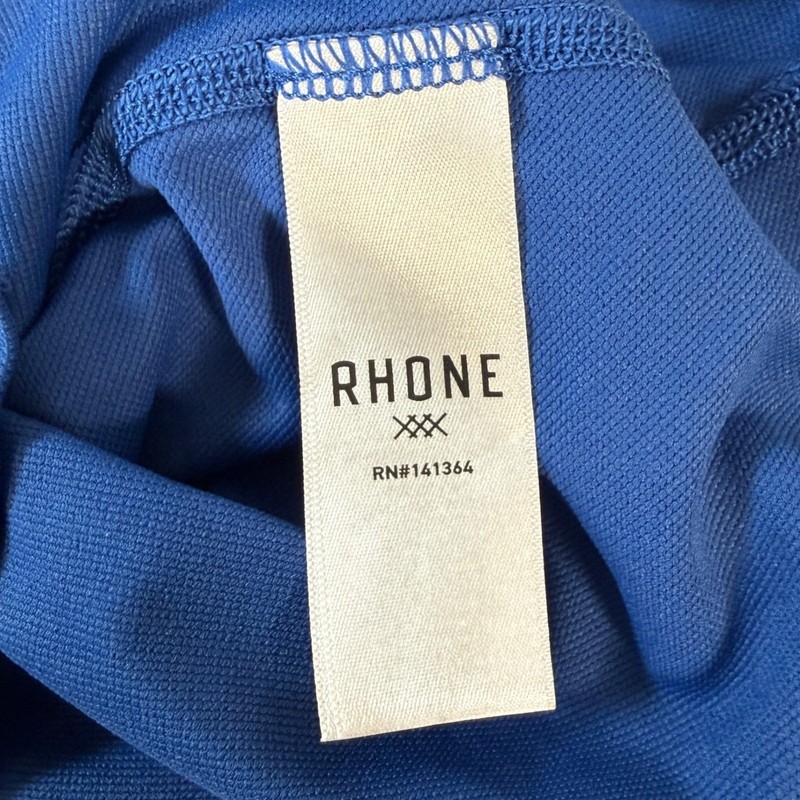 RHONE Mens Session Quarter Zip Long Sleeve Pullover Shirt Blue XXL TTG Athletic gallery