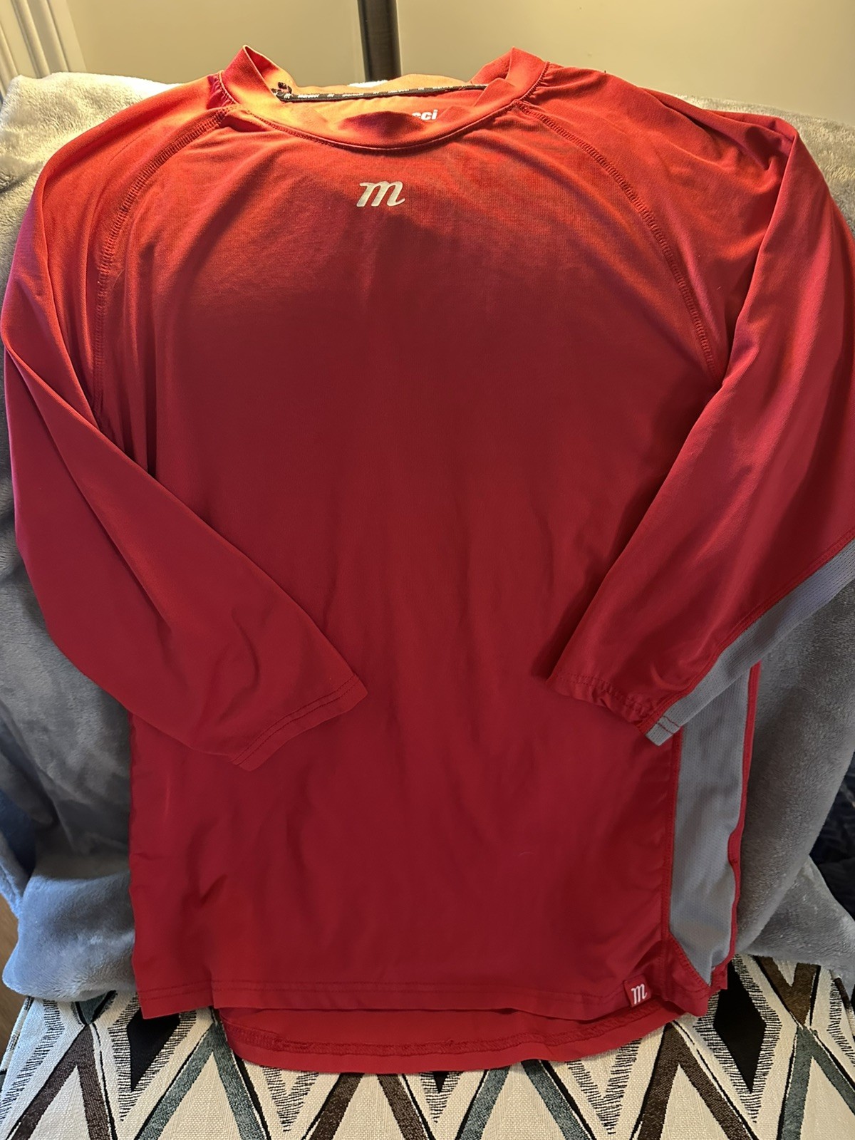 Marucci Men's 3/4 Sleeve Performance Base Layer- Adult Small gallery