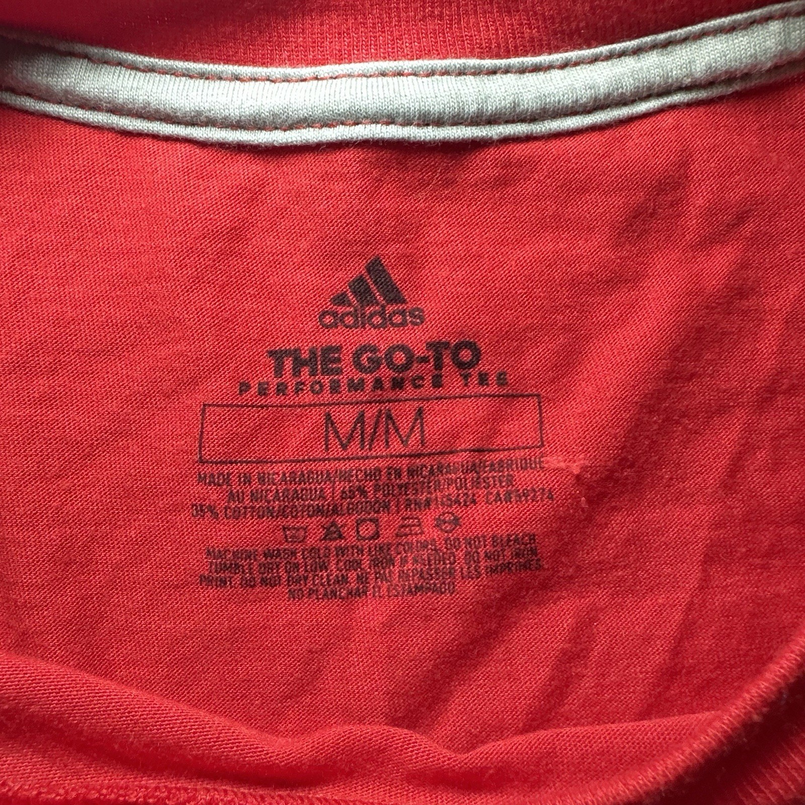 Adidas Men’s Red The Go To Performance Climate Tee Size Medium NWT gallery