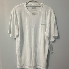 Reebok Hydromove Men’s L White Short Sleeve Crew Neck Moisture Wicking Tee