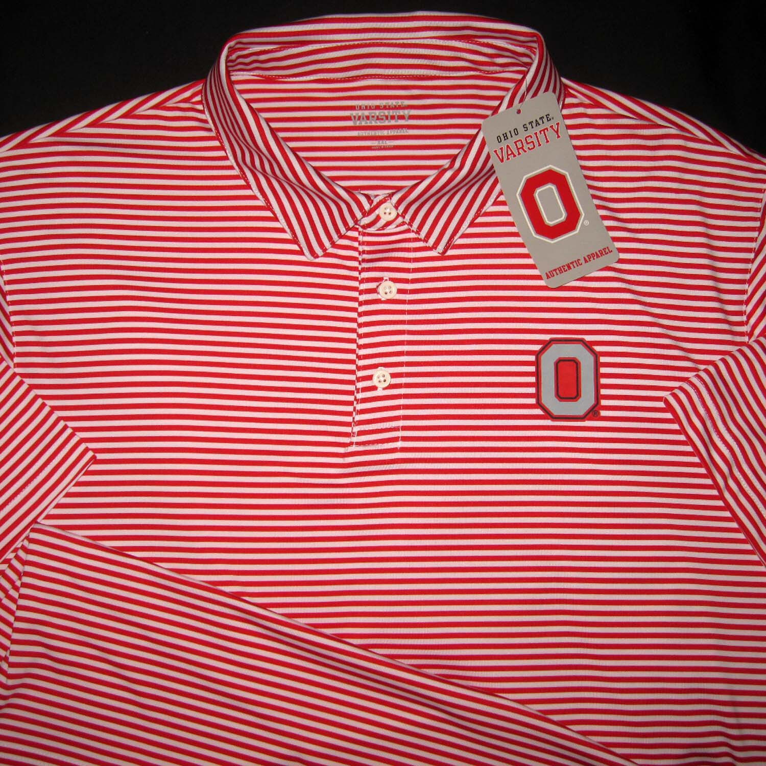OSU OHIO STATE ™ VARSITY Athletic Apparel - Scarlet Gray XXL - Polo Shirt - New gallery
