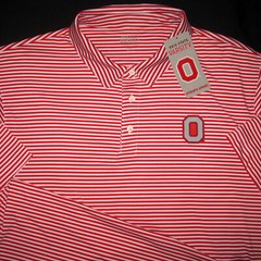OSU OHIO STATE ™ VARSITY Athletic Apparel – Scarlet Gray XXL – Polo Shirt – New