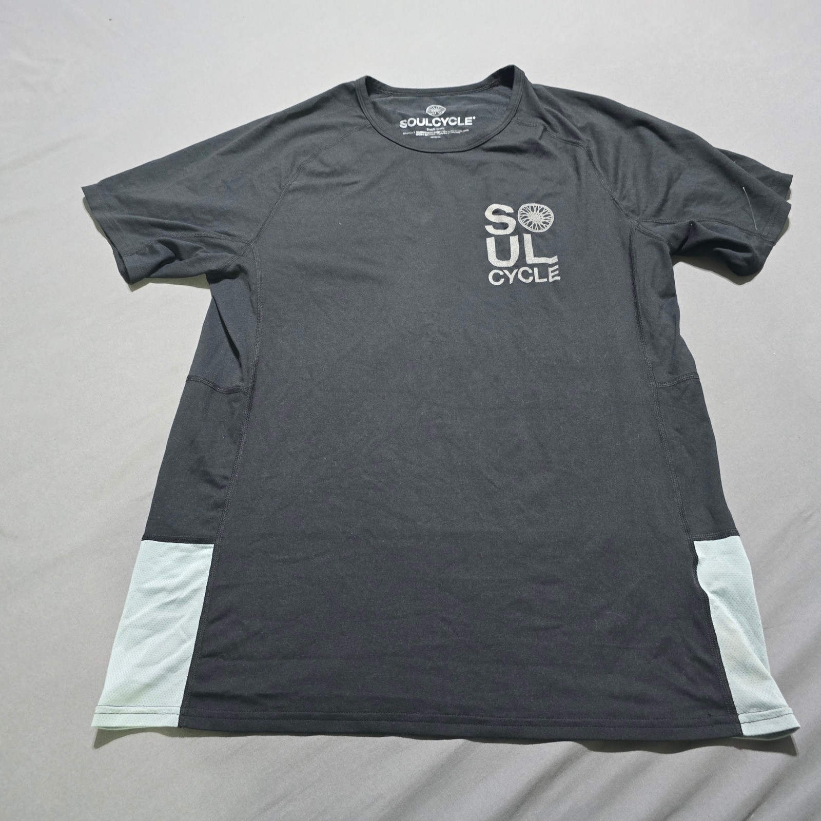 SoulCycle Performance Shirt Mens Small Black Gray Short Sleeve Graphic Tee gallery