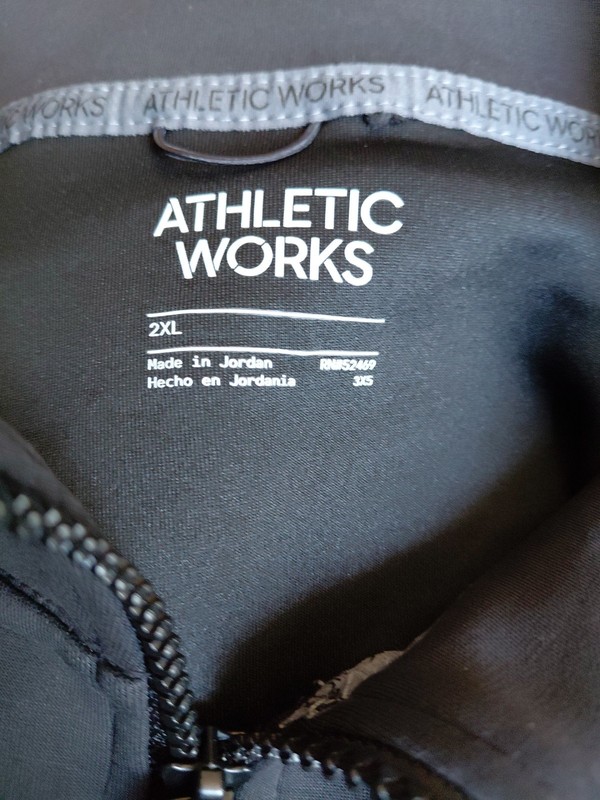 Athletic Works Mens 2XL 1/4 Zip Scuba Knit Sweat Shirt Soft NWT gallery