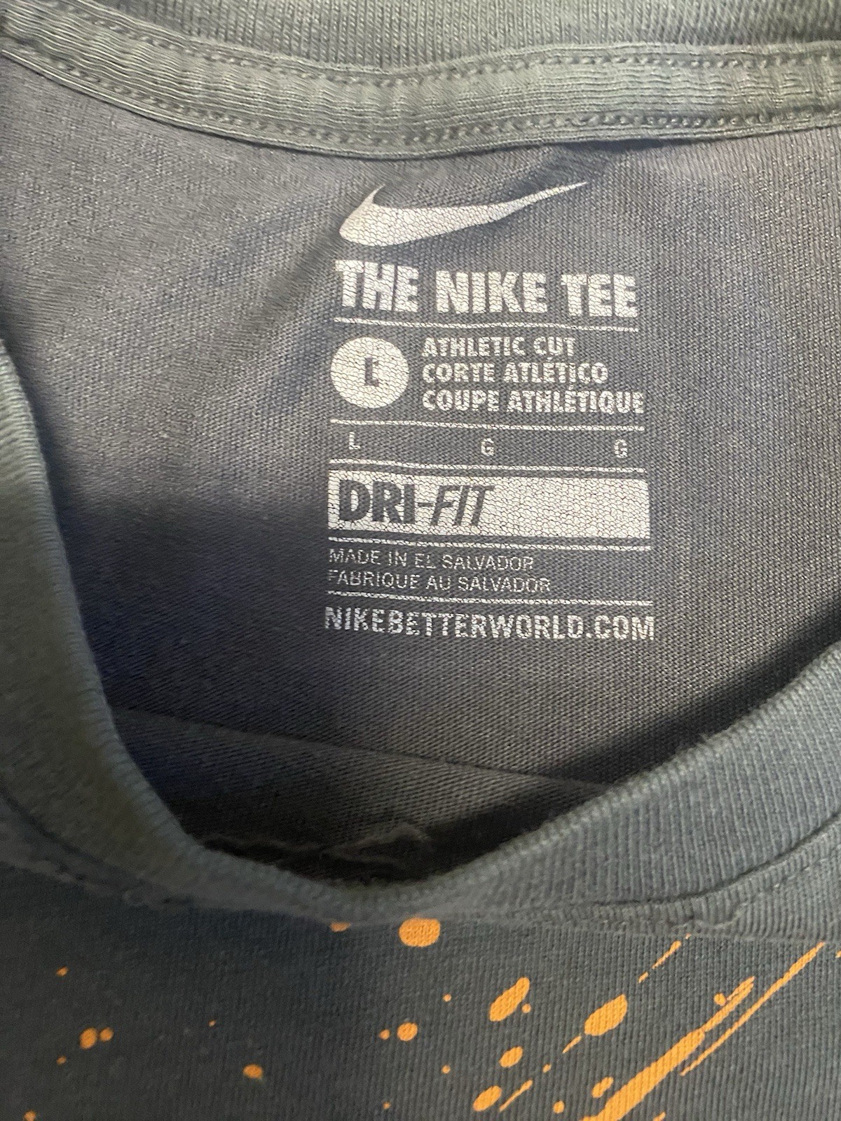 The Nike Tee Shirt Mens Large BSBL Baseball Short Sleeve Dri-Fit Crew Neck gallery