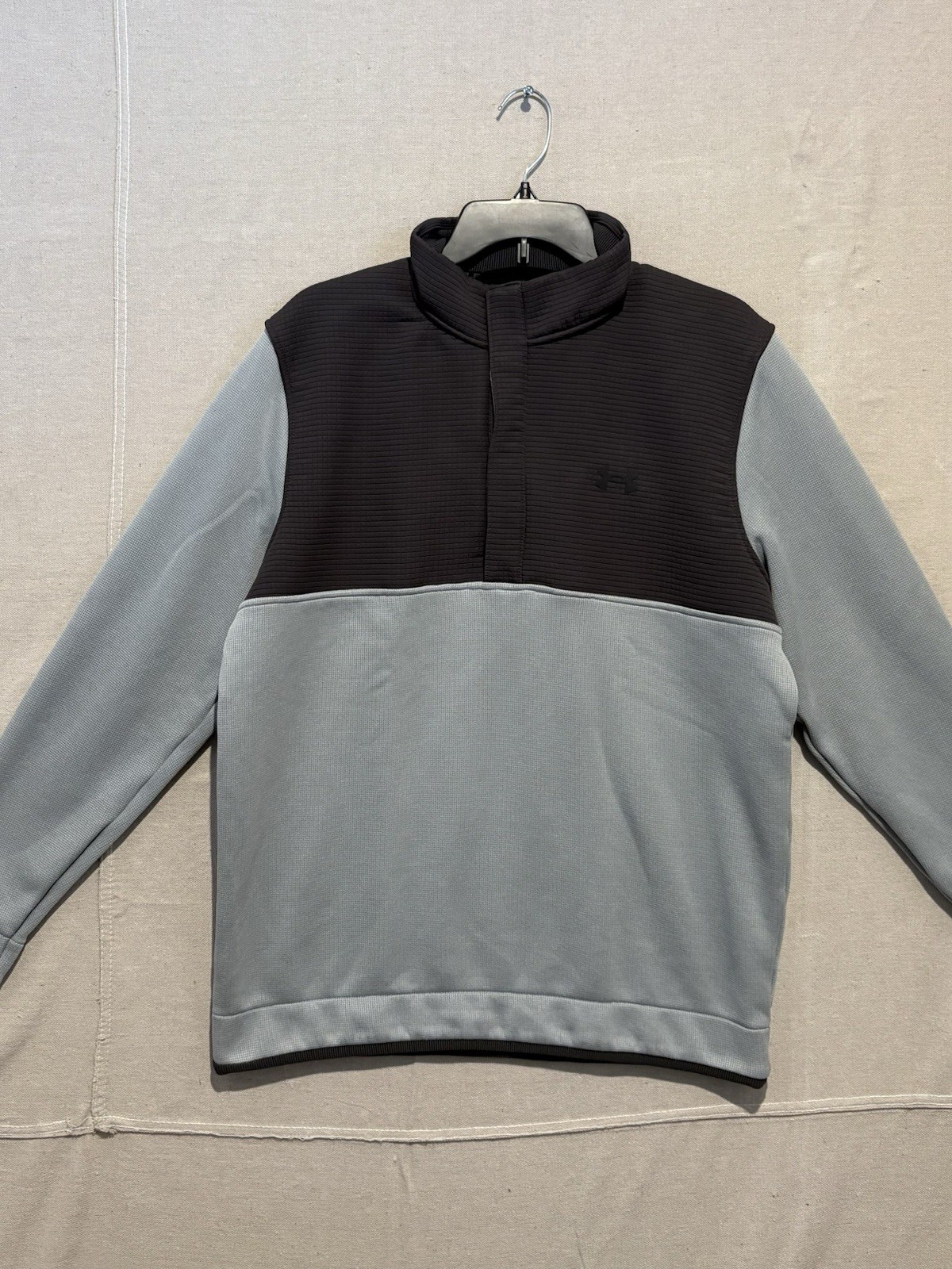 Under Armour Golf Jacket Mens Large Gray Coldgear Storm Loose Fit 1/4 Snap gallery