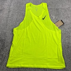 Nike AeroSwift Dri-FIT ADV Running Singlet Size Large Men Volt FN4231-702