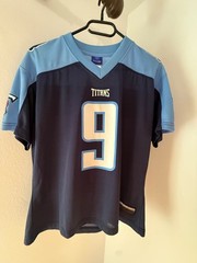 Vintage Reebok NFL Tennessee Titans Steve McNair #9 Jersey Navy Blue Men’s Large