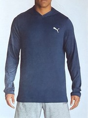 NWT PUMA Mens Lightweight Performance Fashion Pullover Hoodie Shirt Blue XXL