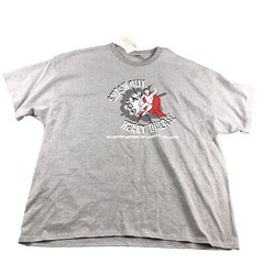 Heart Disease Shirt Mens 3XL Gray Short Sleeves Pullover Active Tee NWT
