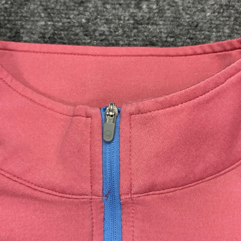 Peter Millar Pullover Mens Large Pink 1/4 Zip Mock Neck Golf Performance Stretch gallery