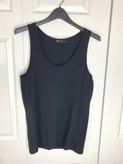 Tank Black Size Medium Activewear ASOS Cotton Casual Wear Layering Piece