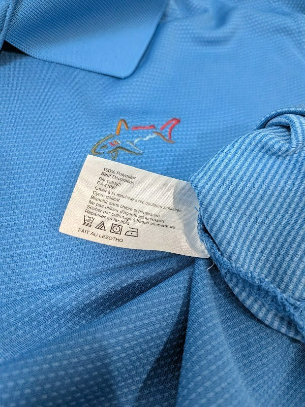 Greg Norman Play Dry Moisture Wicking Men's Polo Shirt EUC Aqua Blue Size 3XL gallery