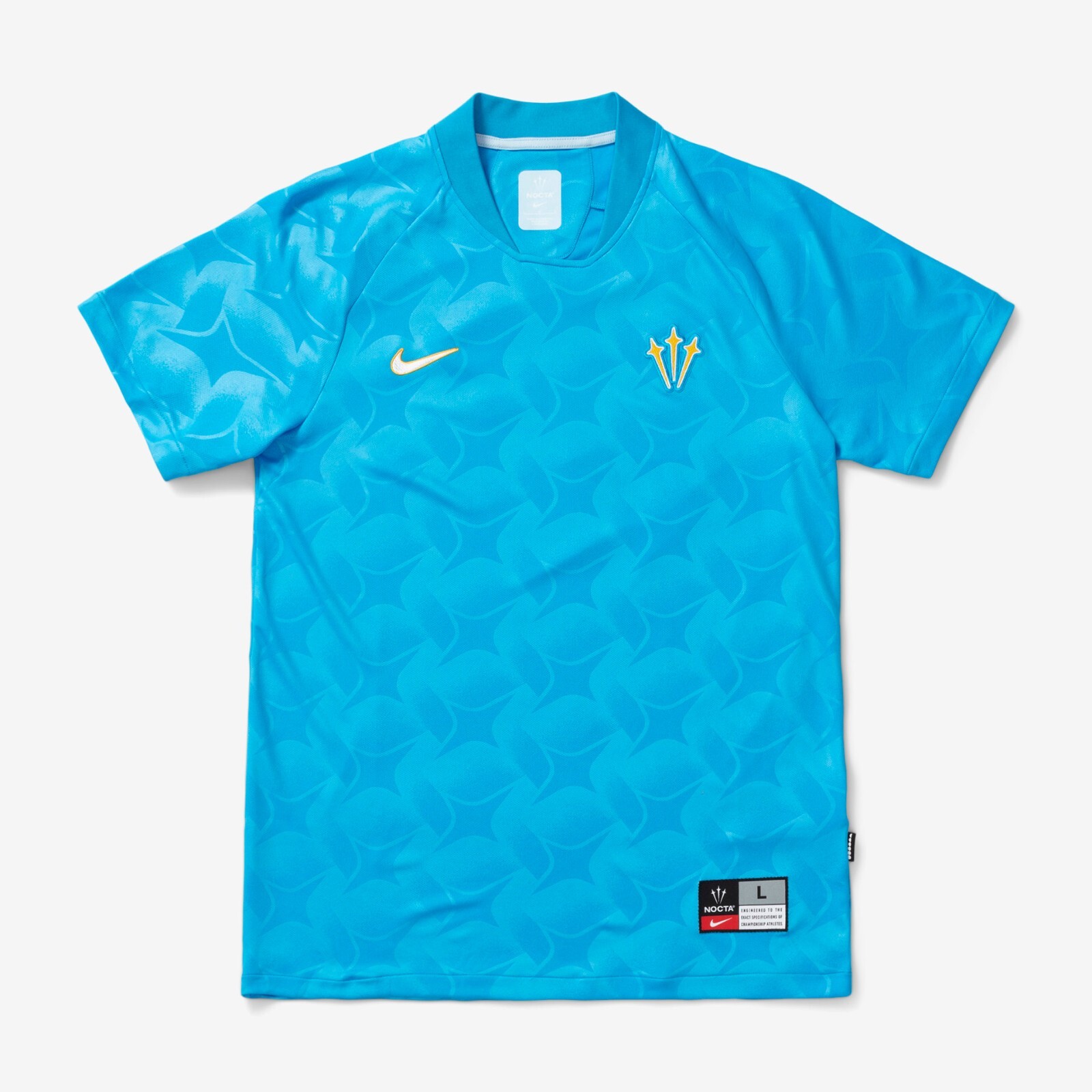 $75 Nike NOCTA Turks and Caicos Men's Jersey Blue Glow White Small DR2616-450 gallery