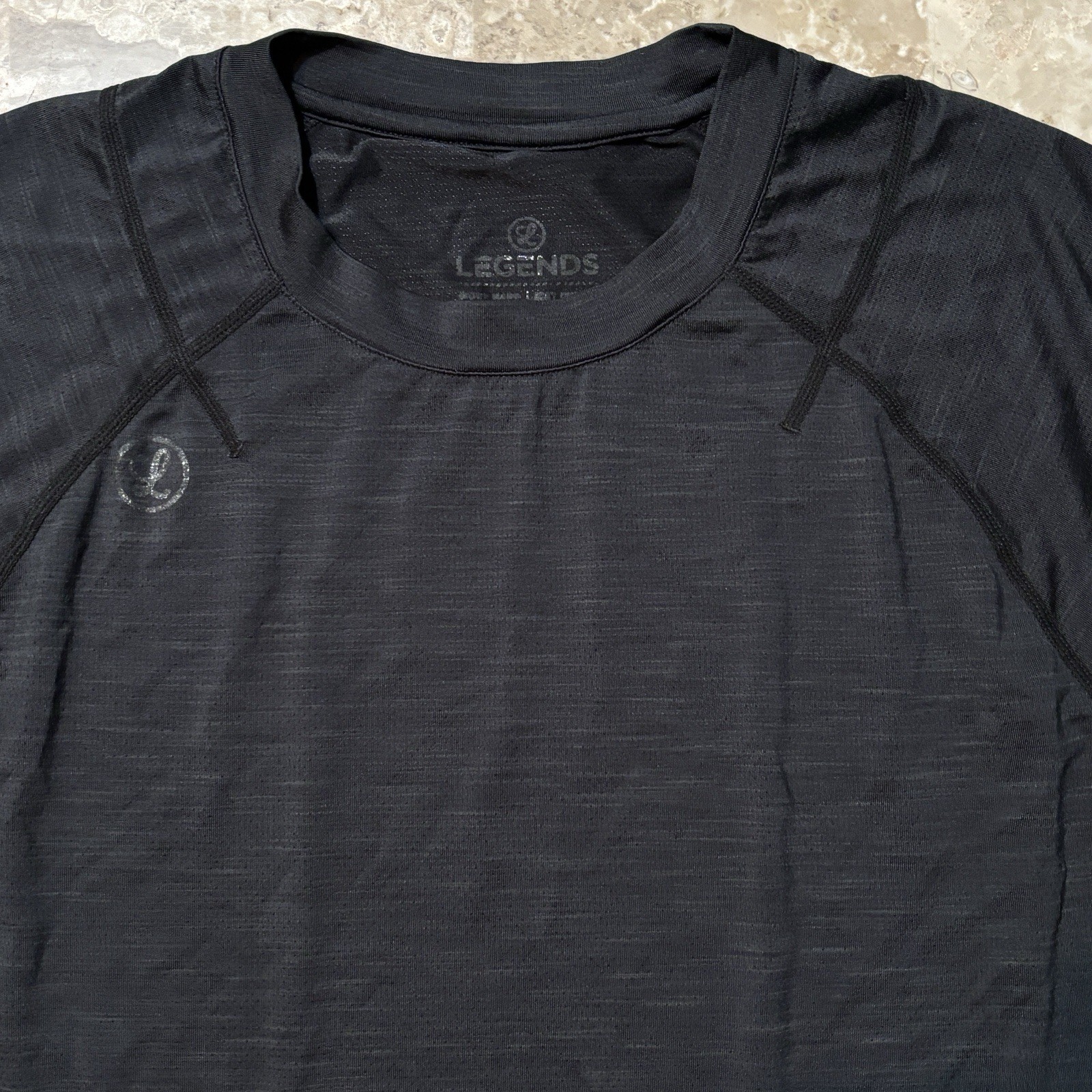 Legends Enzo Shirt Mens Medium Black Short Sleeve Tee Gym Running gallery