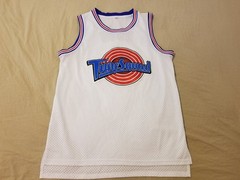 Mens Tunes Squad Basketball Jersey Bugs Bunny S Small White Athletic Tank