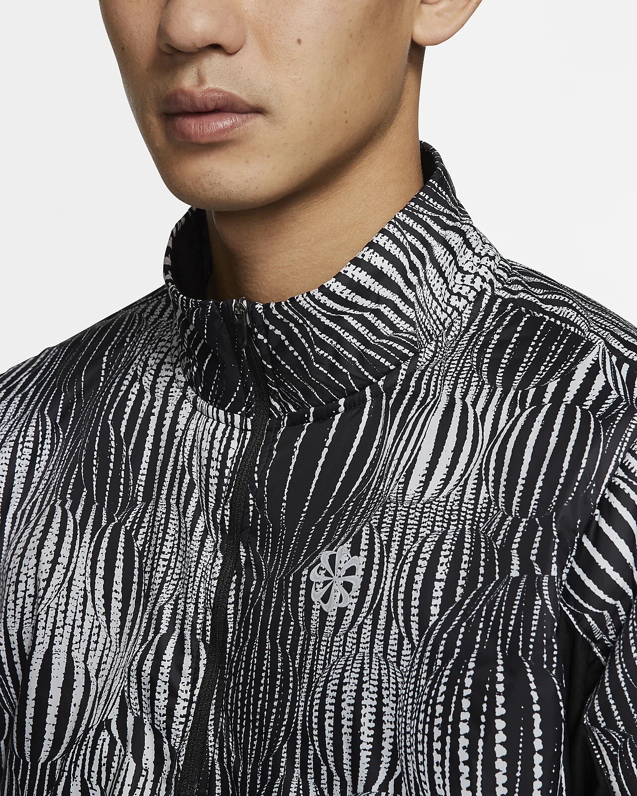 NIKE THERMORE RUNNING HALF-ZIP WOVEN REPEL Jacket Black White Ck0035 010 XL gallery