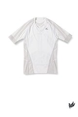 Mizuno Bio Gear Shirt K2MJ7A61 Men’s Training Wear White/Gray Size S