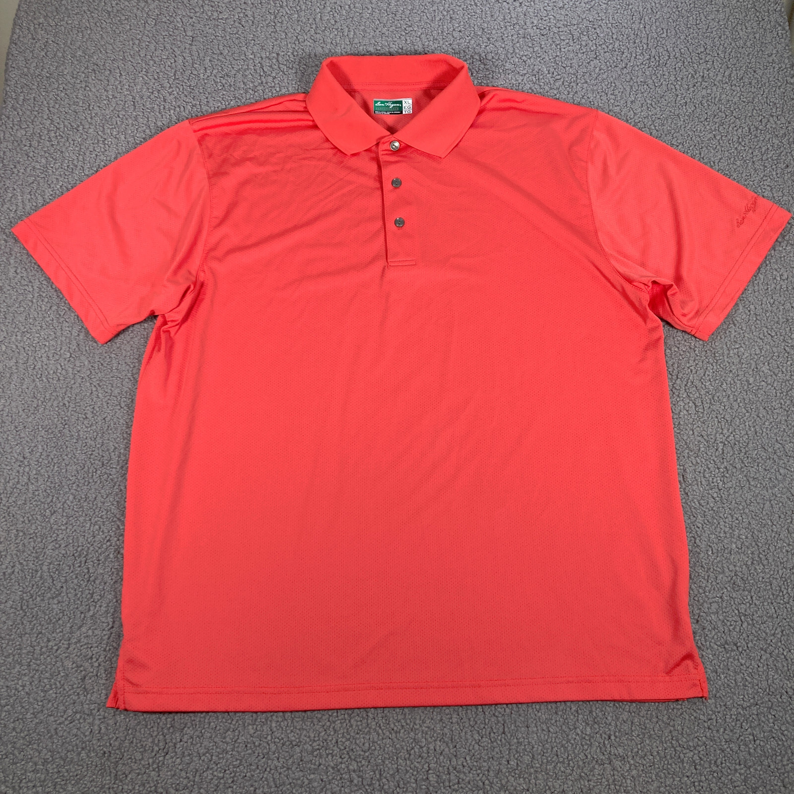 Ben Hogan PerformancePolo Shirt Mens Size XL Pink Salmon Short Sleeve gallery