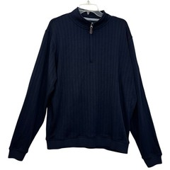 Footjoy FJ Performance Drop Needle Mens XL Pullover 1/4 Zip Blue Blackhawk CC