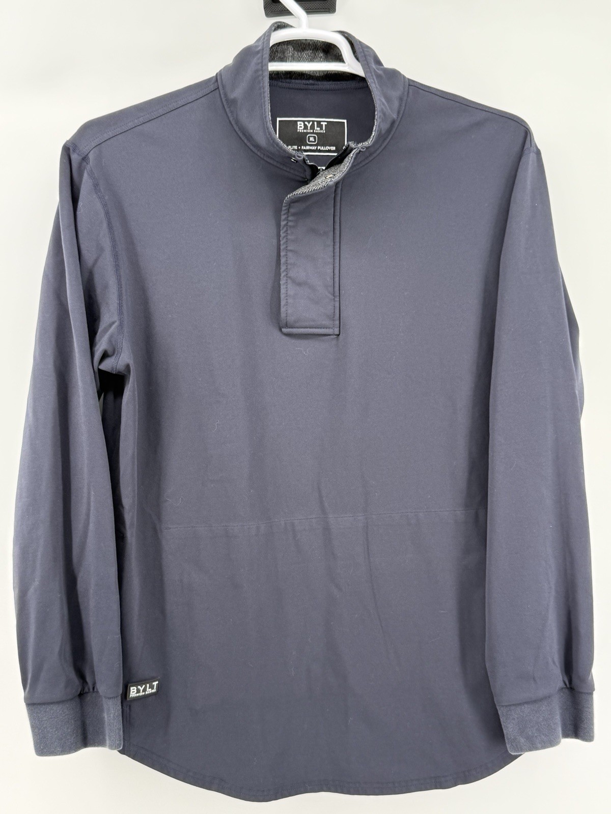 BYLT Elite Fairway Pullover Mens XL Gray Performance Golf Quarter Snap Collar gallery