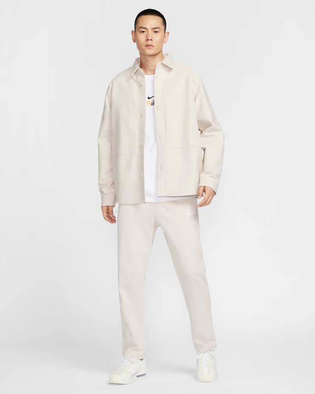 Nike Life LS Chamois Field Shirt Light Orewood Oversized Large NEW $145 gallery