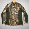 Mossy Oak Break-Up Infinity Men Medium 1/4 Zip Pullover Camo Hiking Hunting gallery