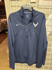 Nike Dri-Fit Men’s U.S. Air Force Intensity QZip M53803 Military Pullover XL EUC