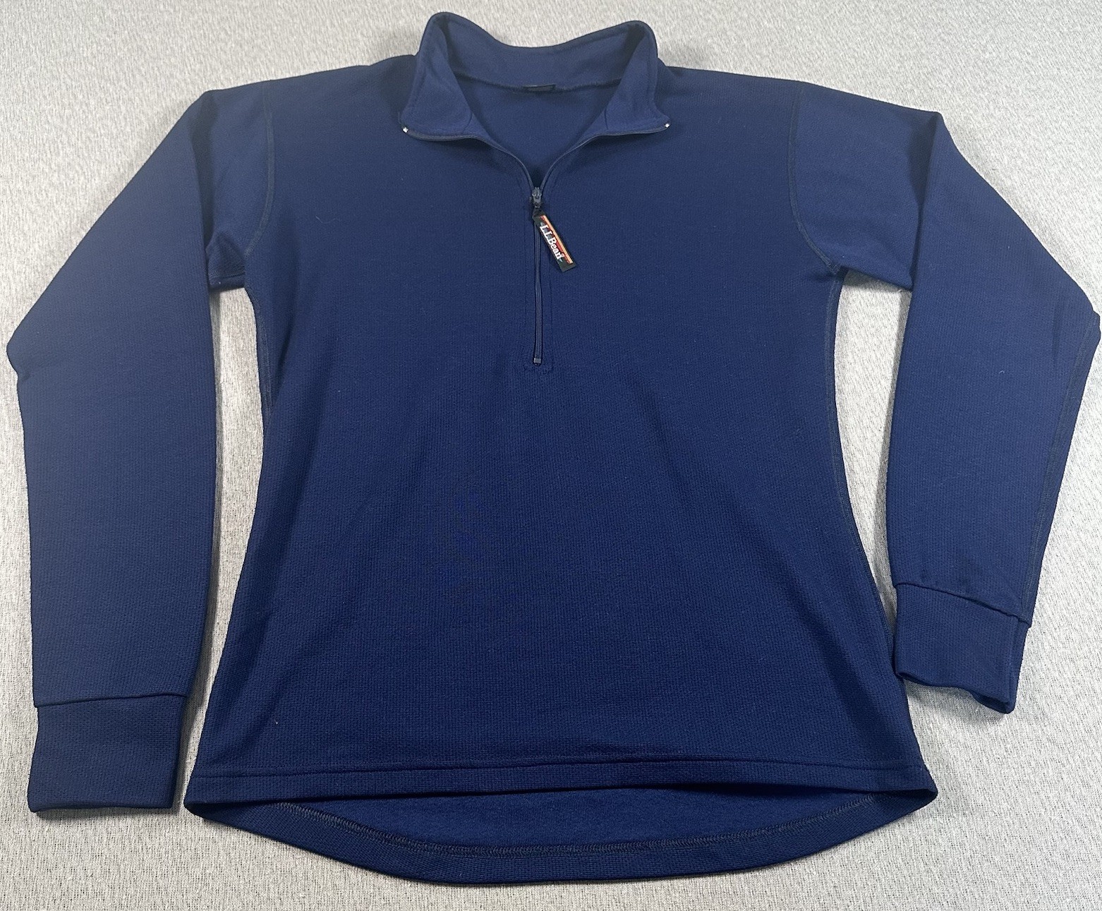 VTG LL Bean Sweater Mens S Blue 1/4 Zip Thermal Base Layer Made in USA Outdoors gallery
