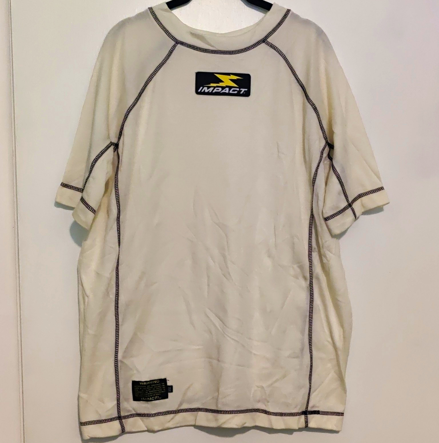 Impact Racing Men’s Fireproof Under Shirt White XXL Crew Neck gallery