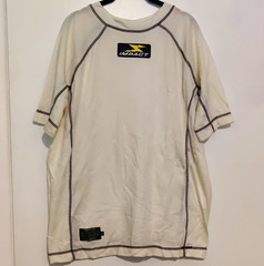 Impact Racing Men’s Fireproof Under Shirt White XXL Crew Neck