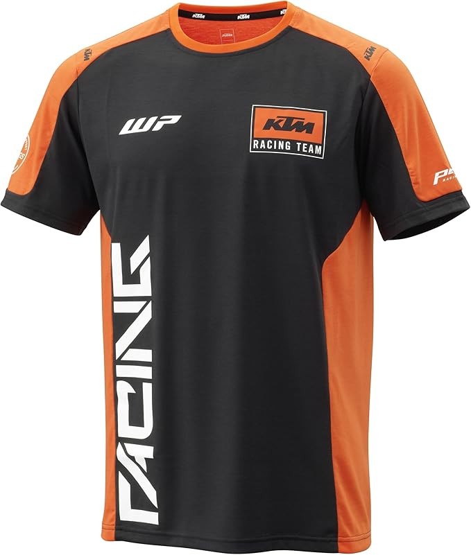 KTM Team Tee Men's T-Shirt, Orange/Black Casual Racing Fan Wear Size: S-3X
