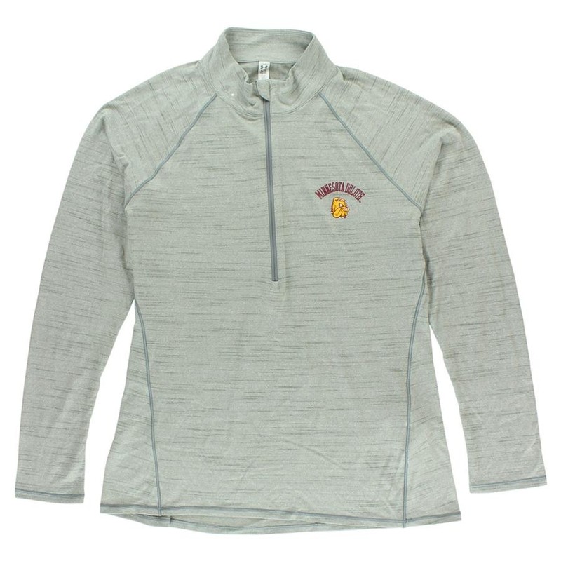 Under Armour Mens Minnesota Duluth Half Zip Poly Tech Pullover Shirt Grey gallery
